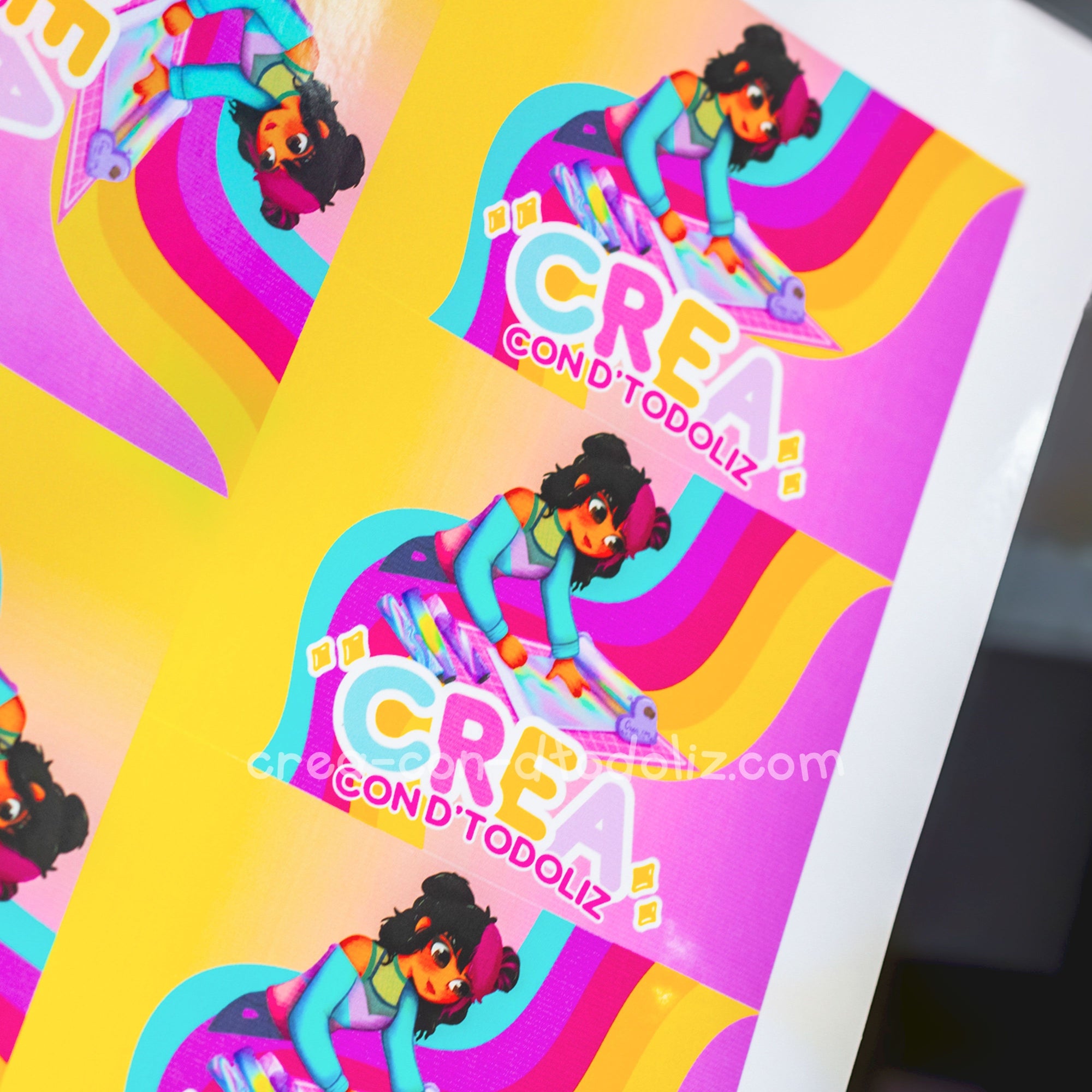 5paq Papel Fotográfico adhesivo Glossy 90gr