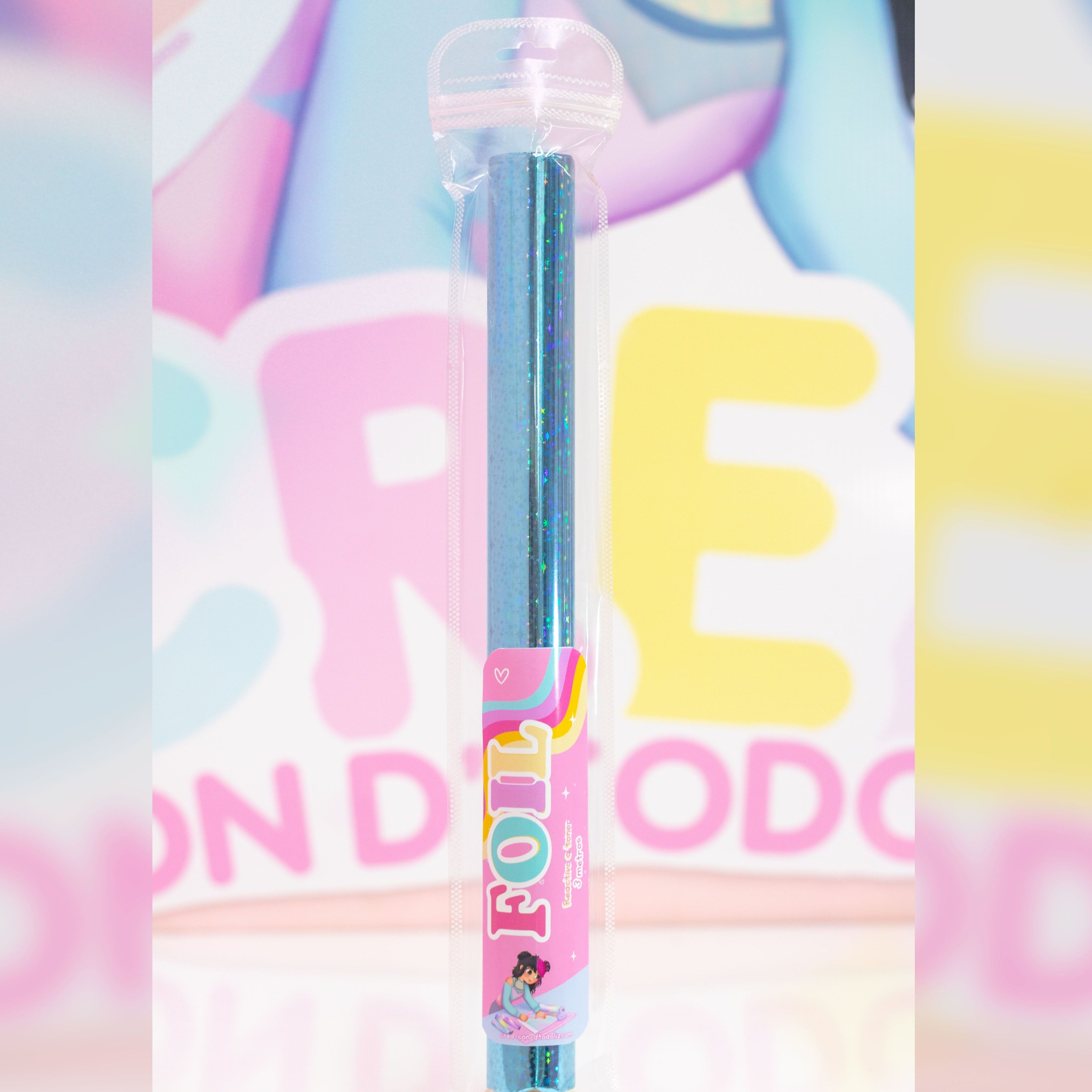 Foil Turquesa estrellas