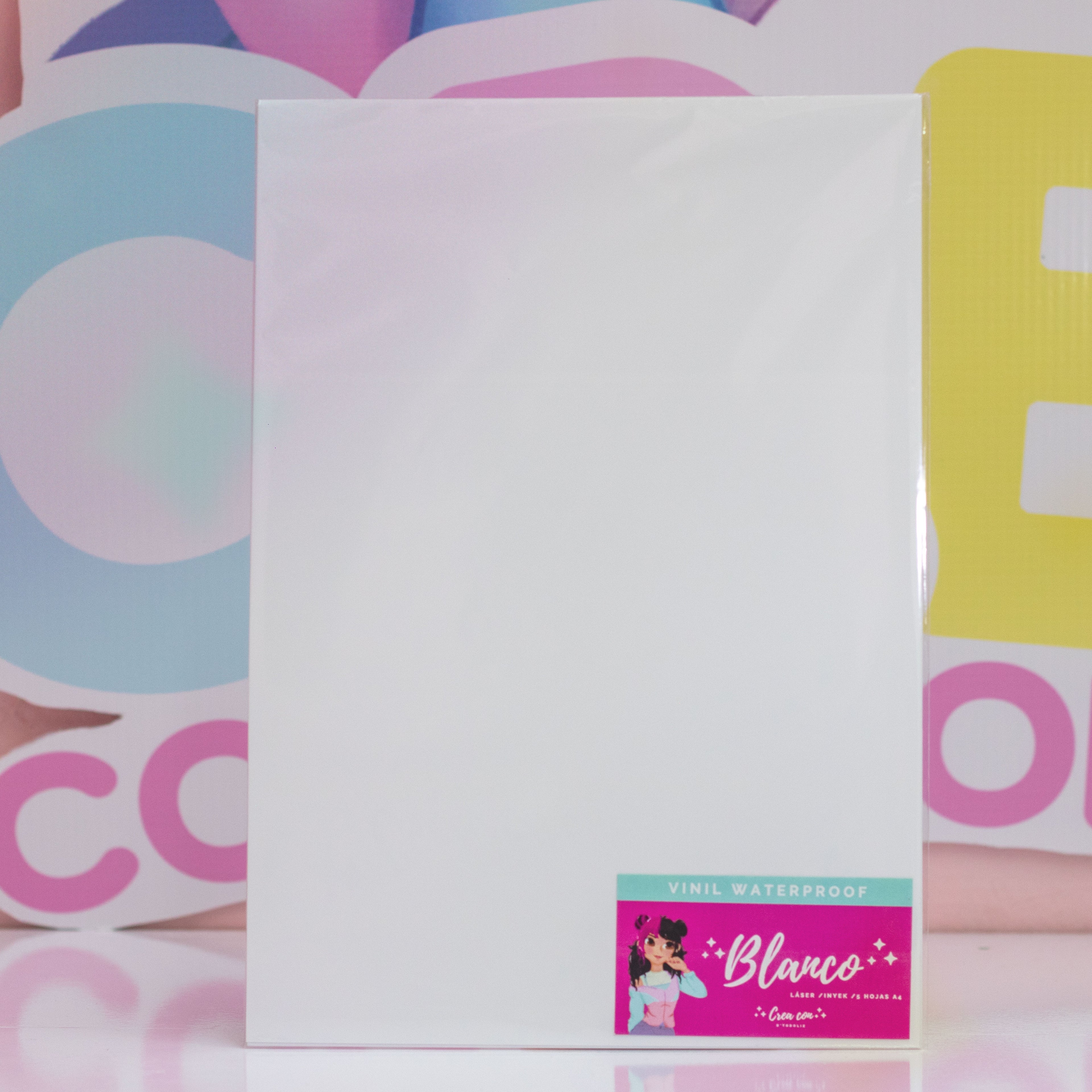 Vinil blanco Mate 5 hojas