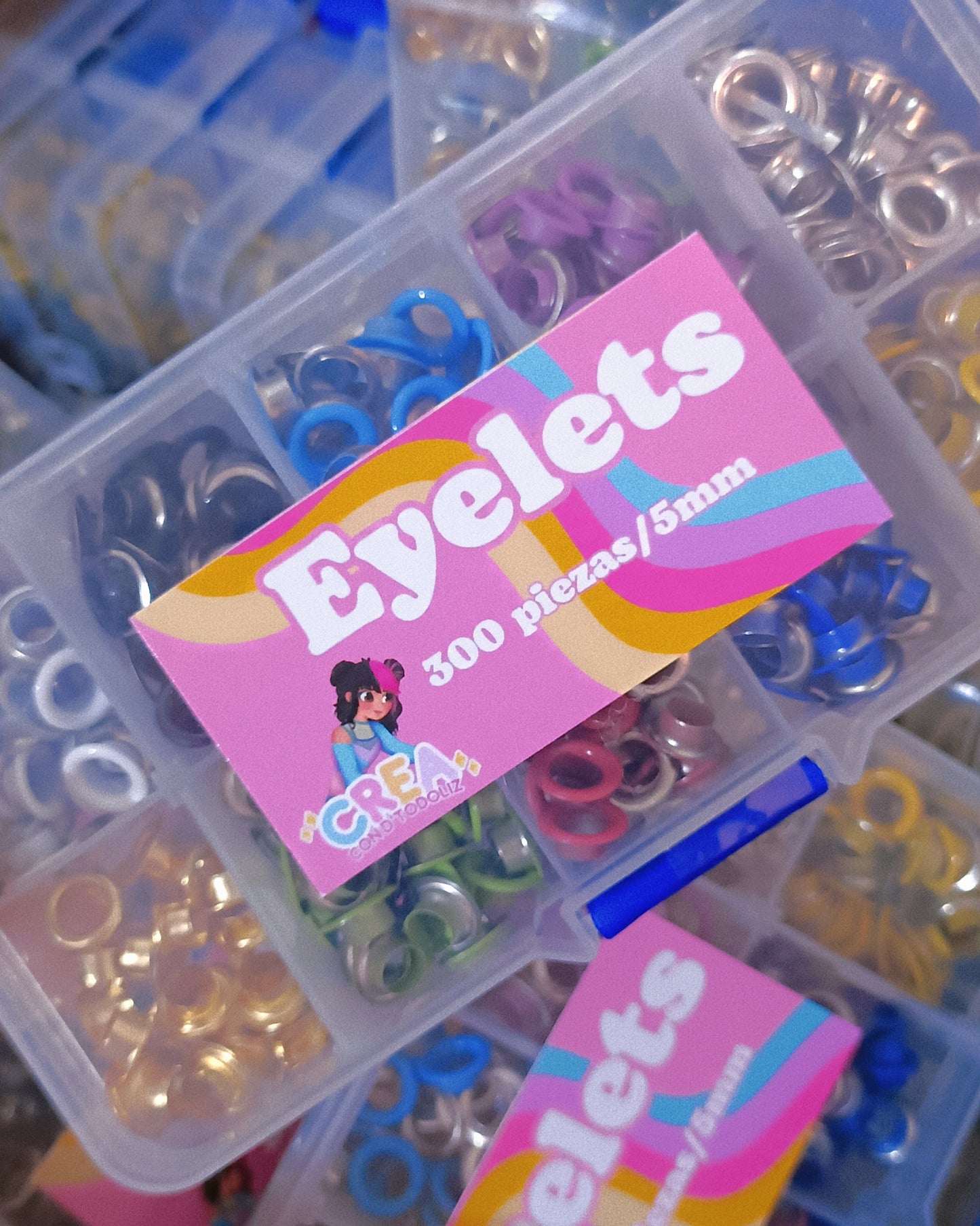 Eyelets estuche 300 piezas