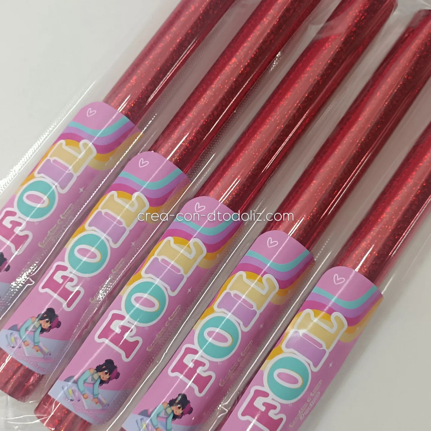 Foil Rojo glitter
