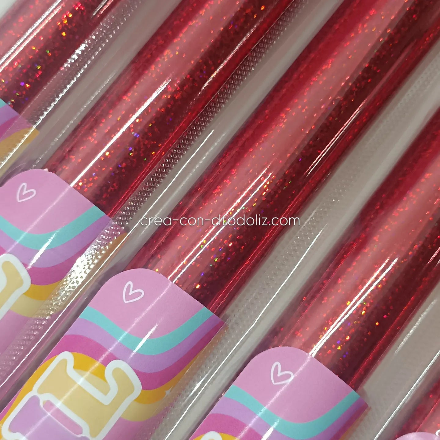 Foil Rojo glitter