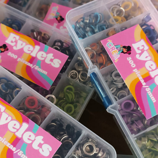 Eyelets estuche 300 piezas