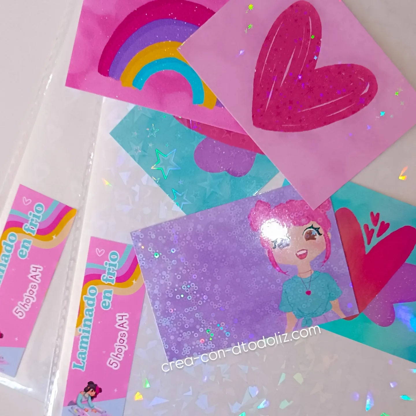 Laminado en frio Hoja A4 Corazón