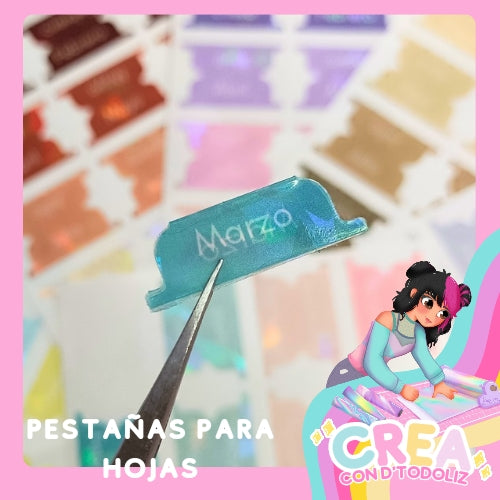 Pestañas para hojas (meses)