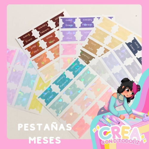 Pestañas para hojas (meses)