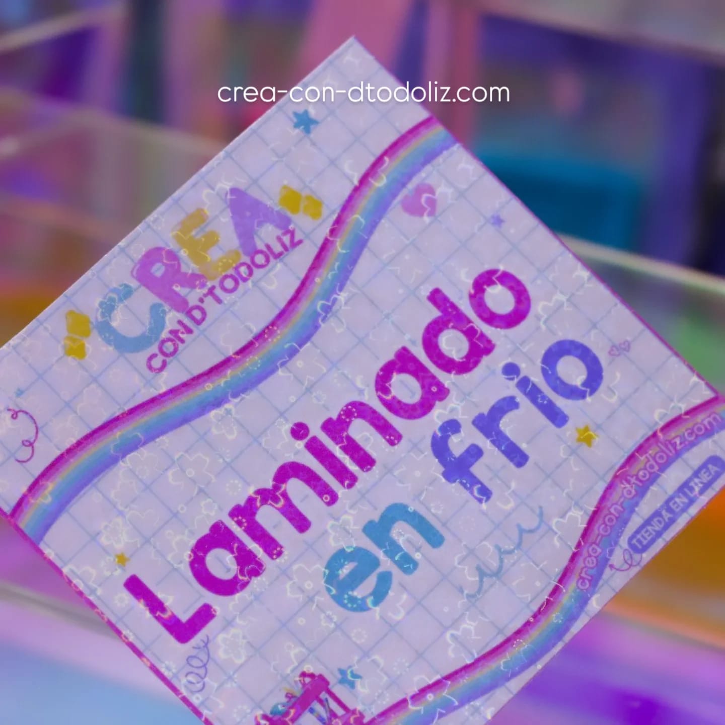 Laminado en frio Hoja A4 Flores 10 hojas