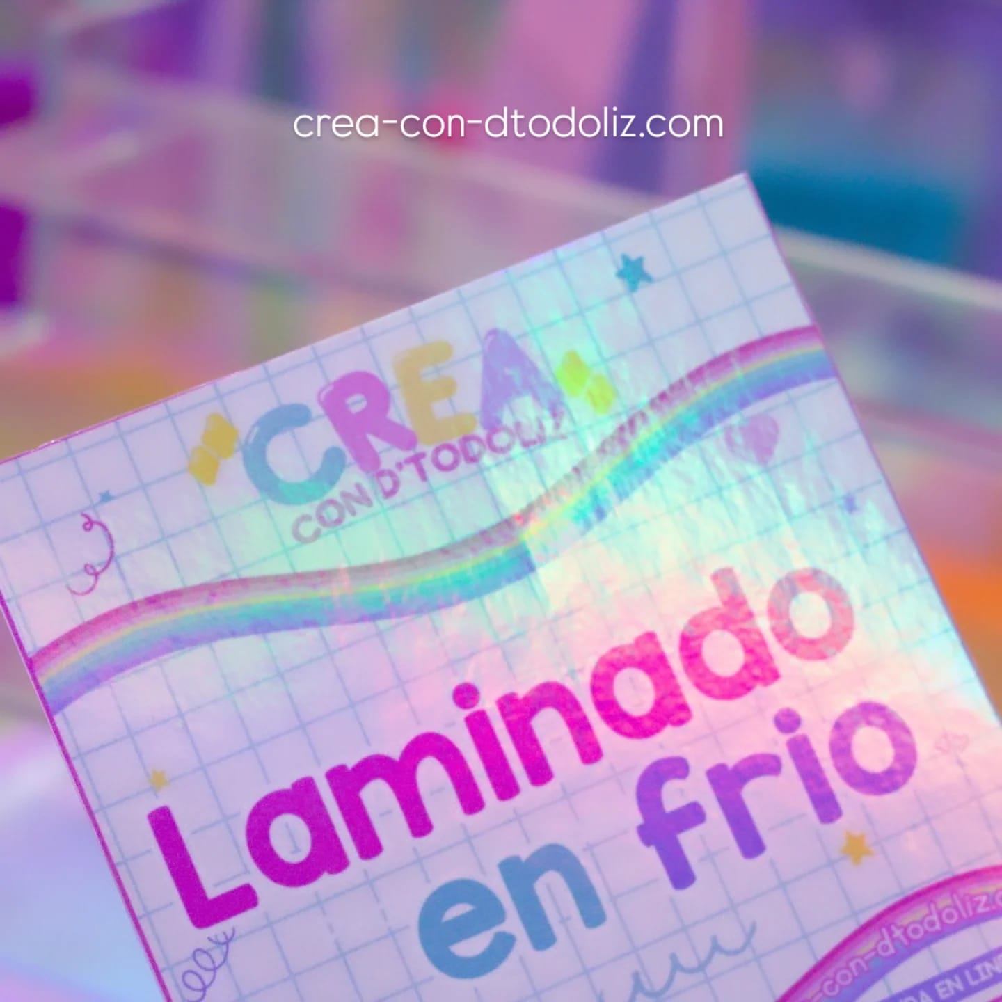 Laminado en frio Hoja A4 Arcoiris 10 hojas