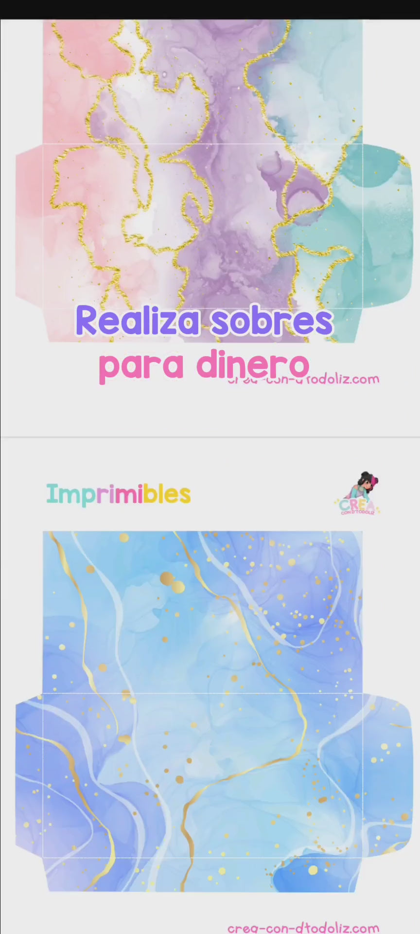 Archivo digital Sobres para dinero