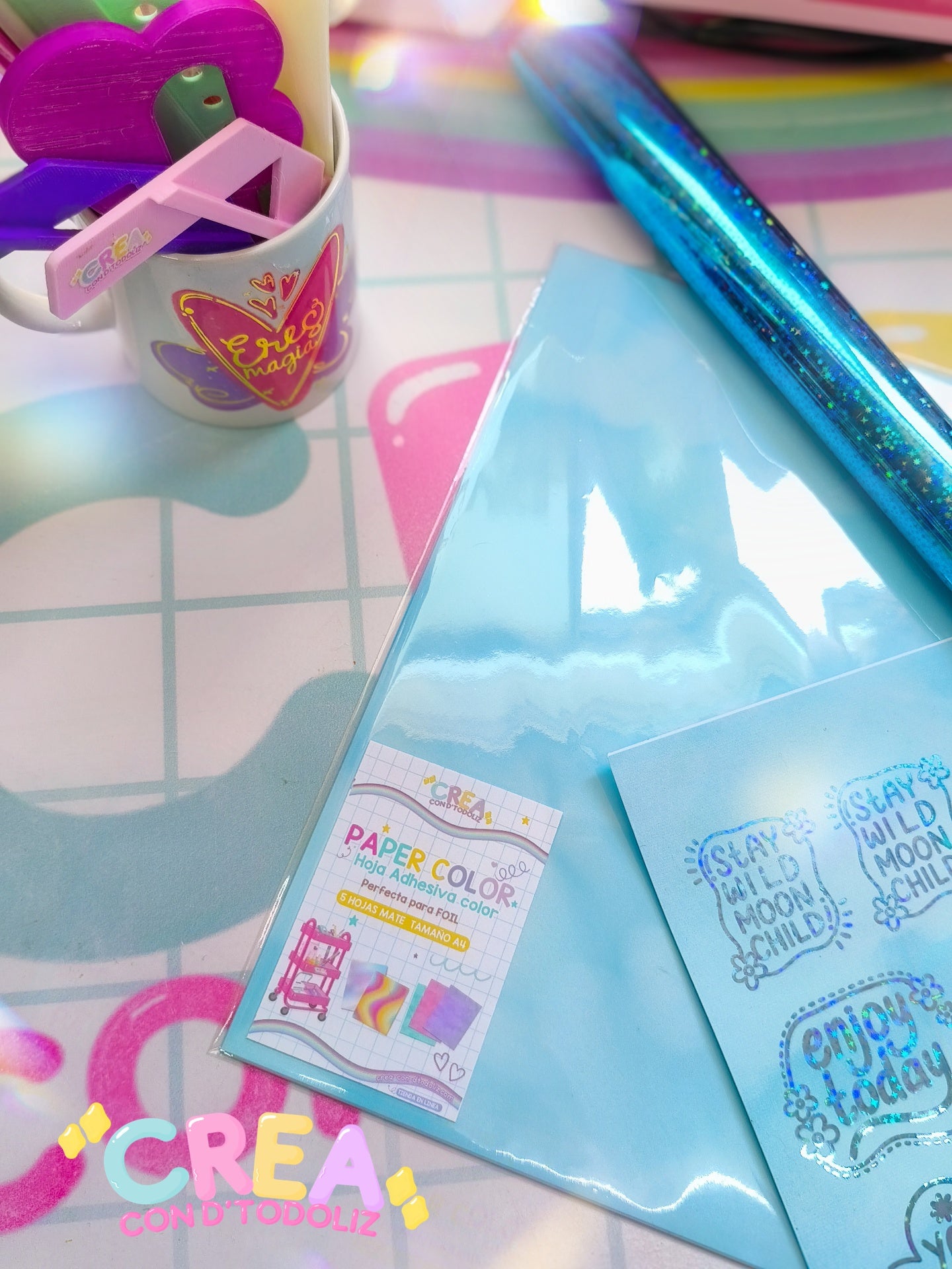 Paper Color Adhesivo para Foil