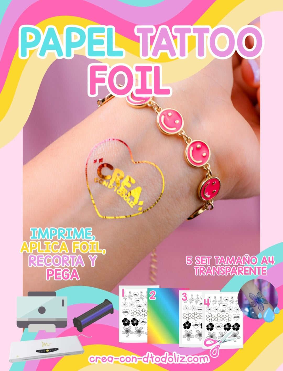 Papel tattoo Foil