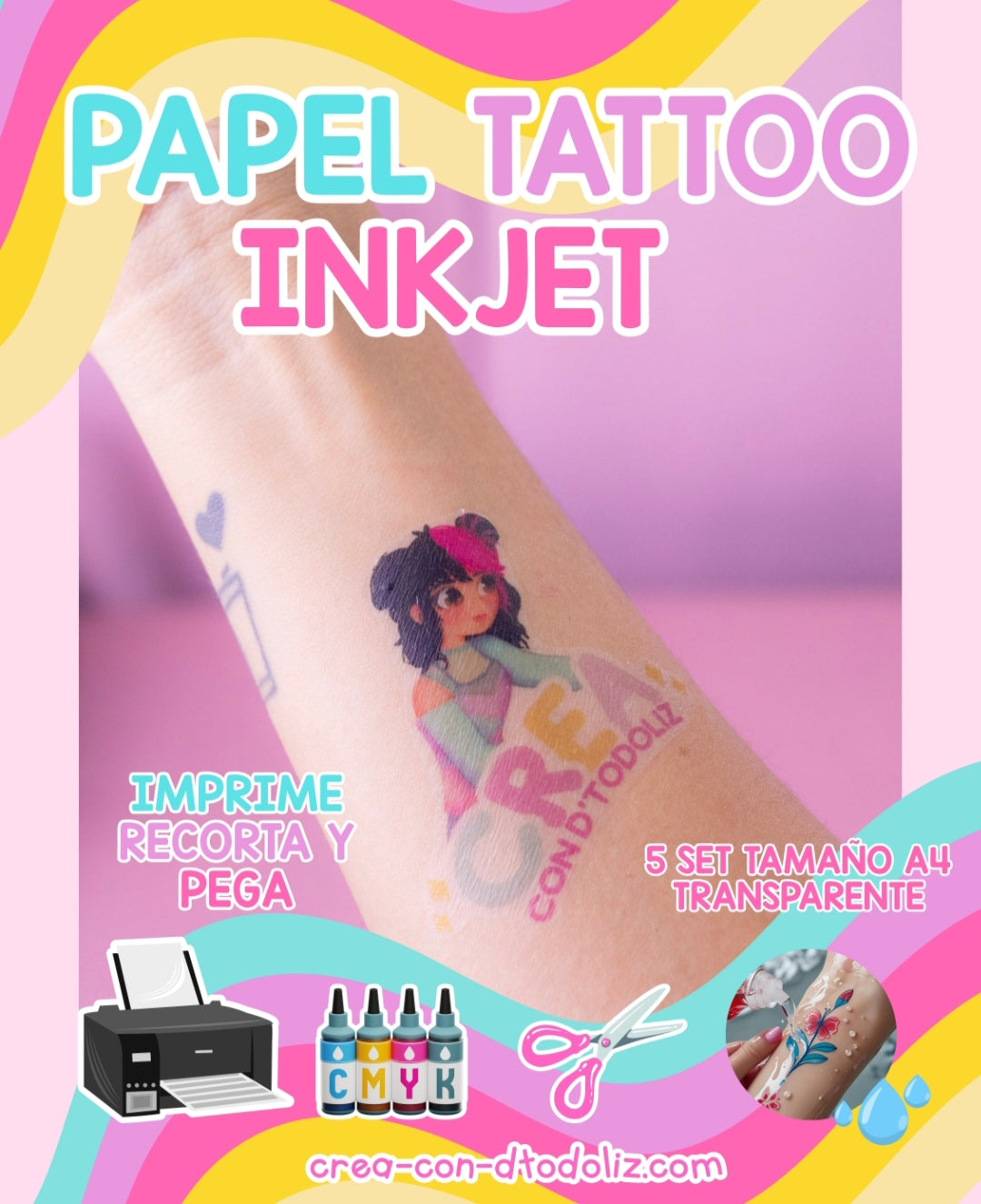Papel tattoo InkJet