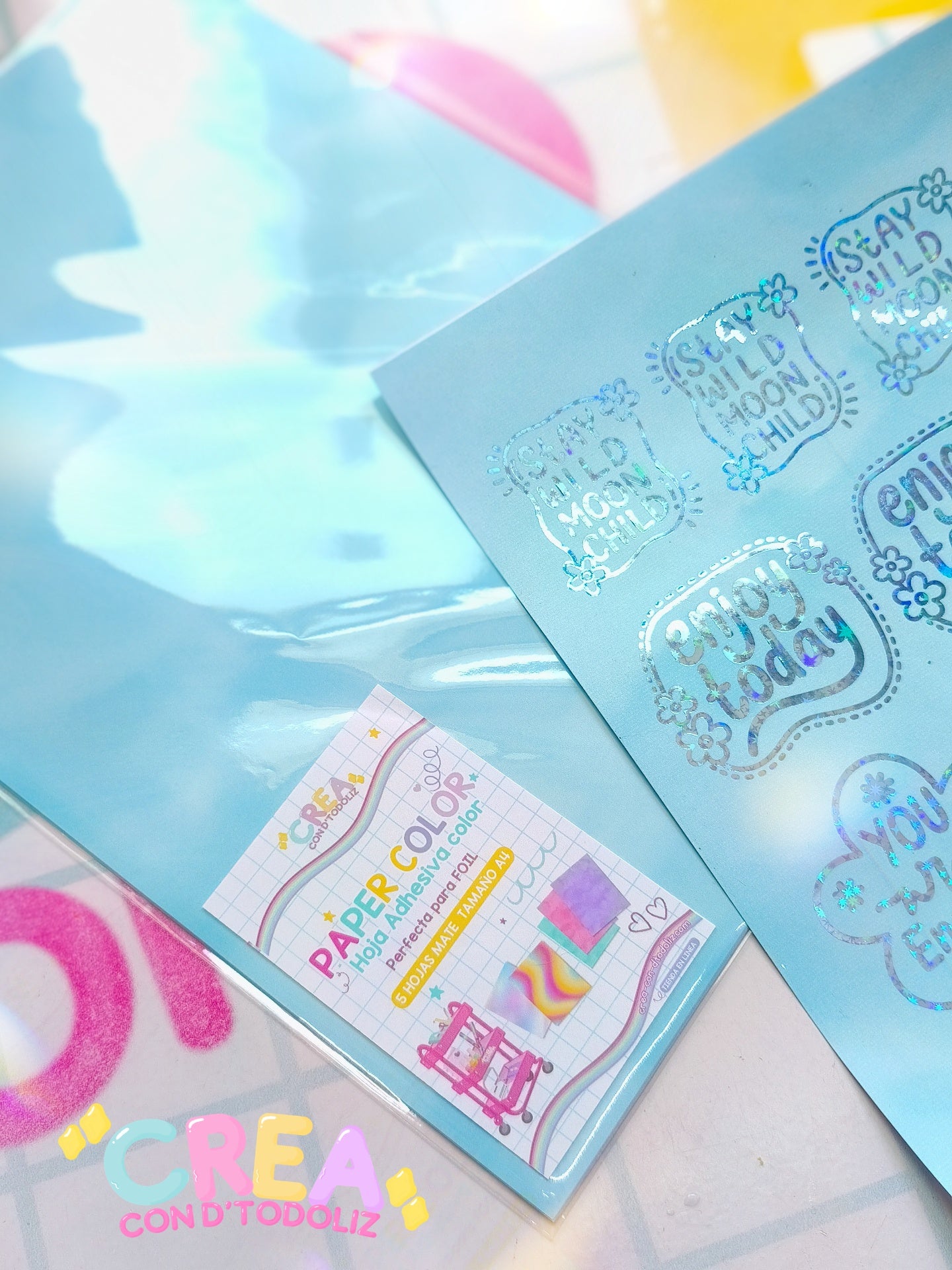 Paper Color Adhesivo para Foil