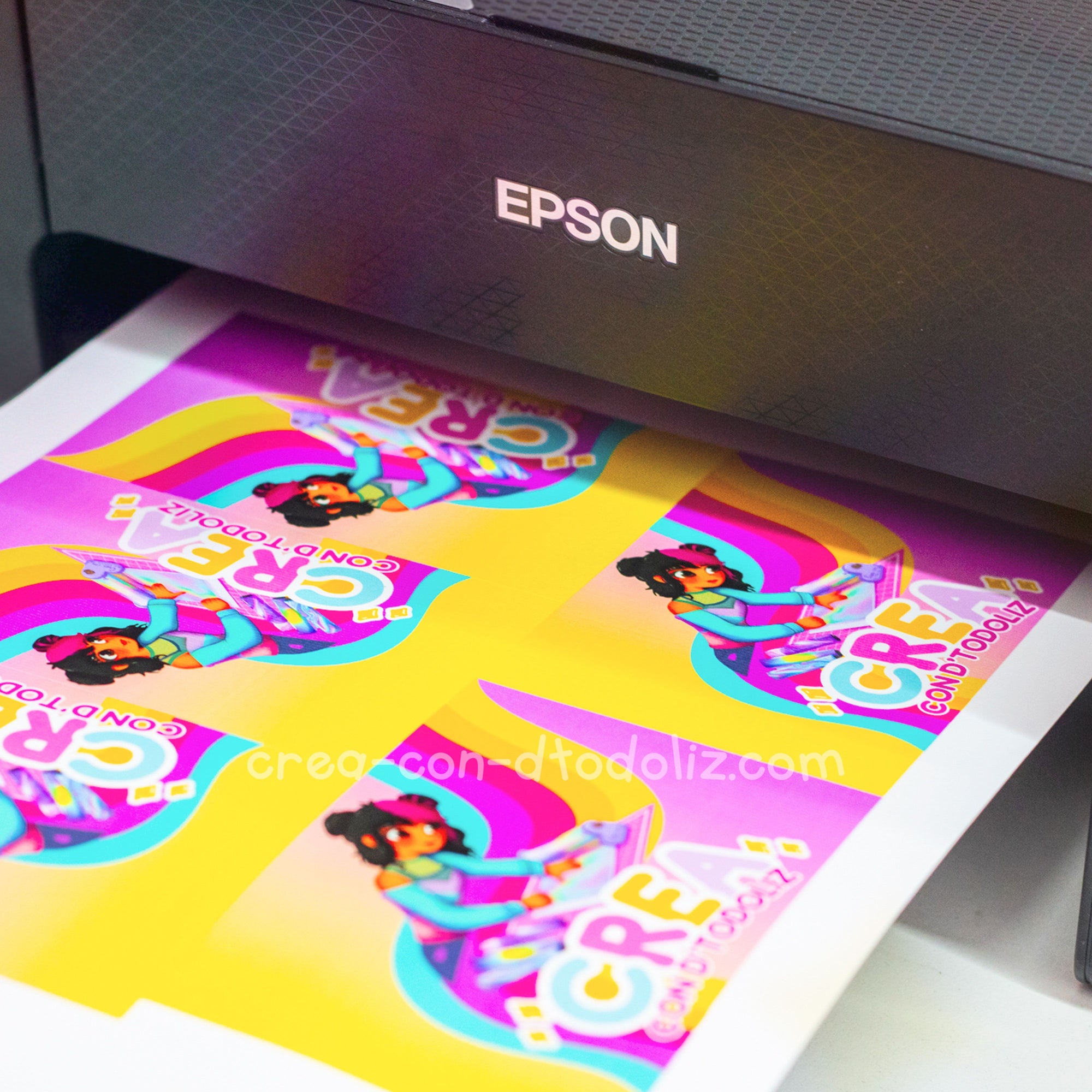 5paq Papel Fotográfico adhesivo Glossy 90gr