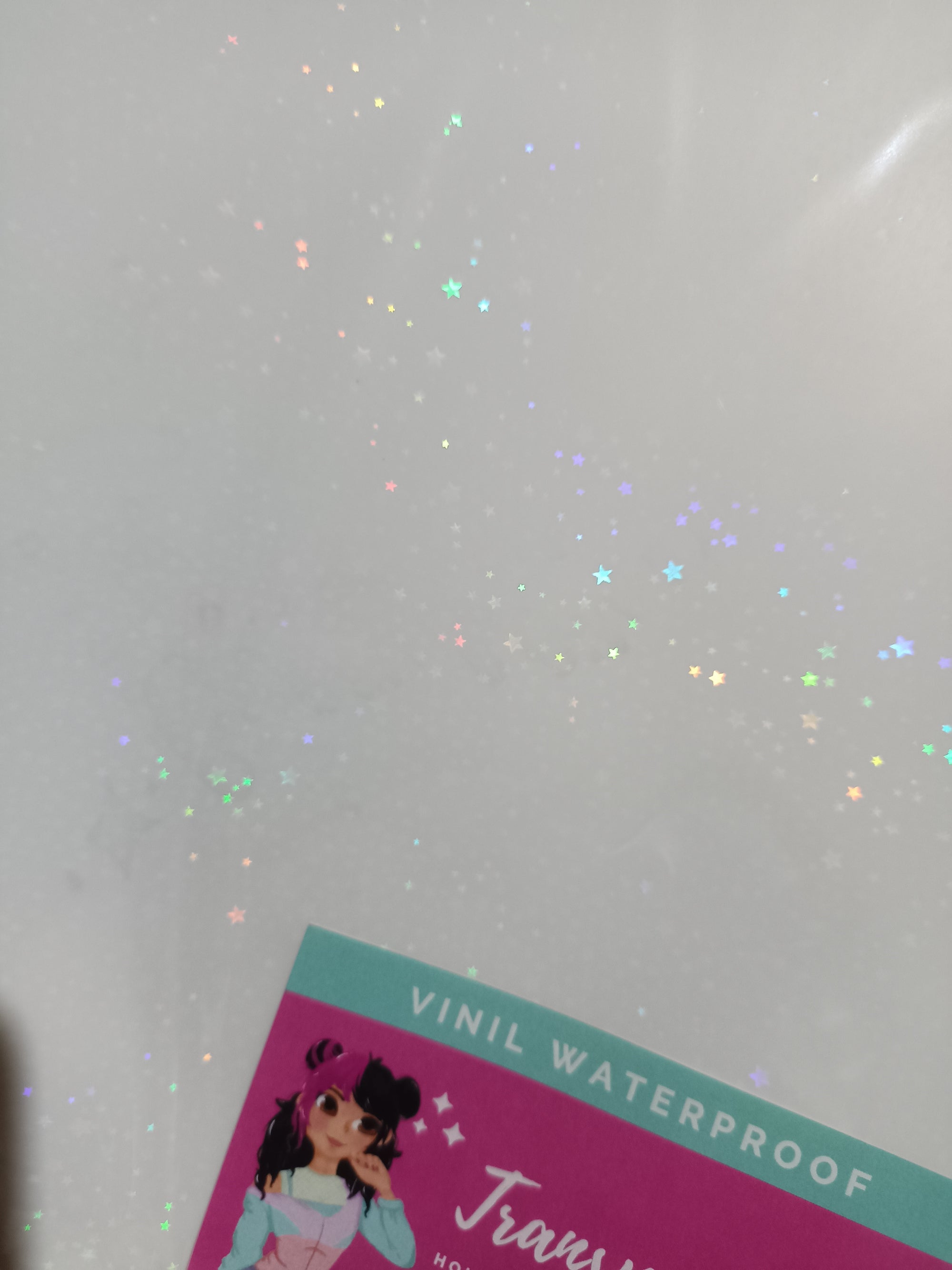 Vinil holográfico estrellas
