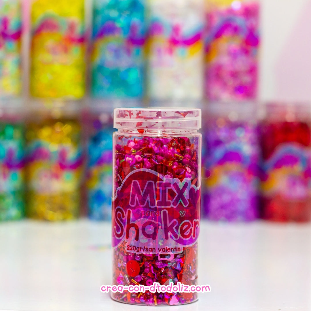 Mix para shaker color San Valentín