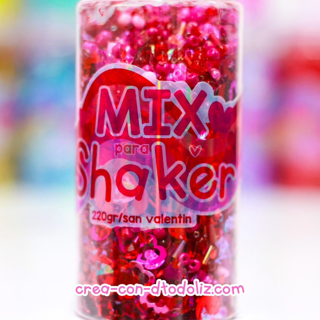 Mix para shaker color San Valentín